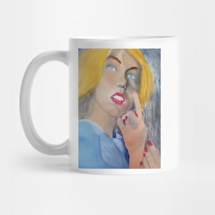 In the moment oil painting by Tabitha Kremesec Mug